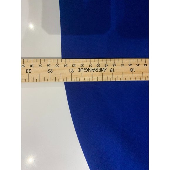 Le Suit Two Piece embraided lined skirt Blue Dress Suit Sz 12 - Picture 14 of 15